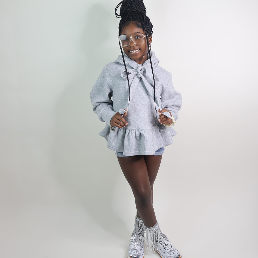 Tabby Grey Hoodie 5-12