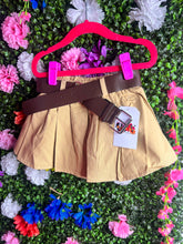 Load image into Gallery viewer, Belted khaki Skirt
