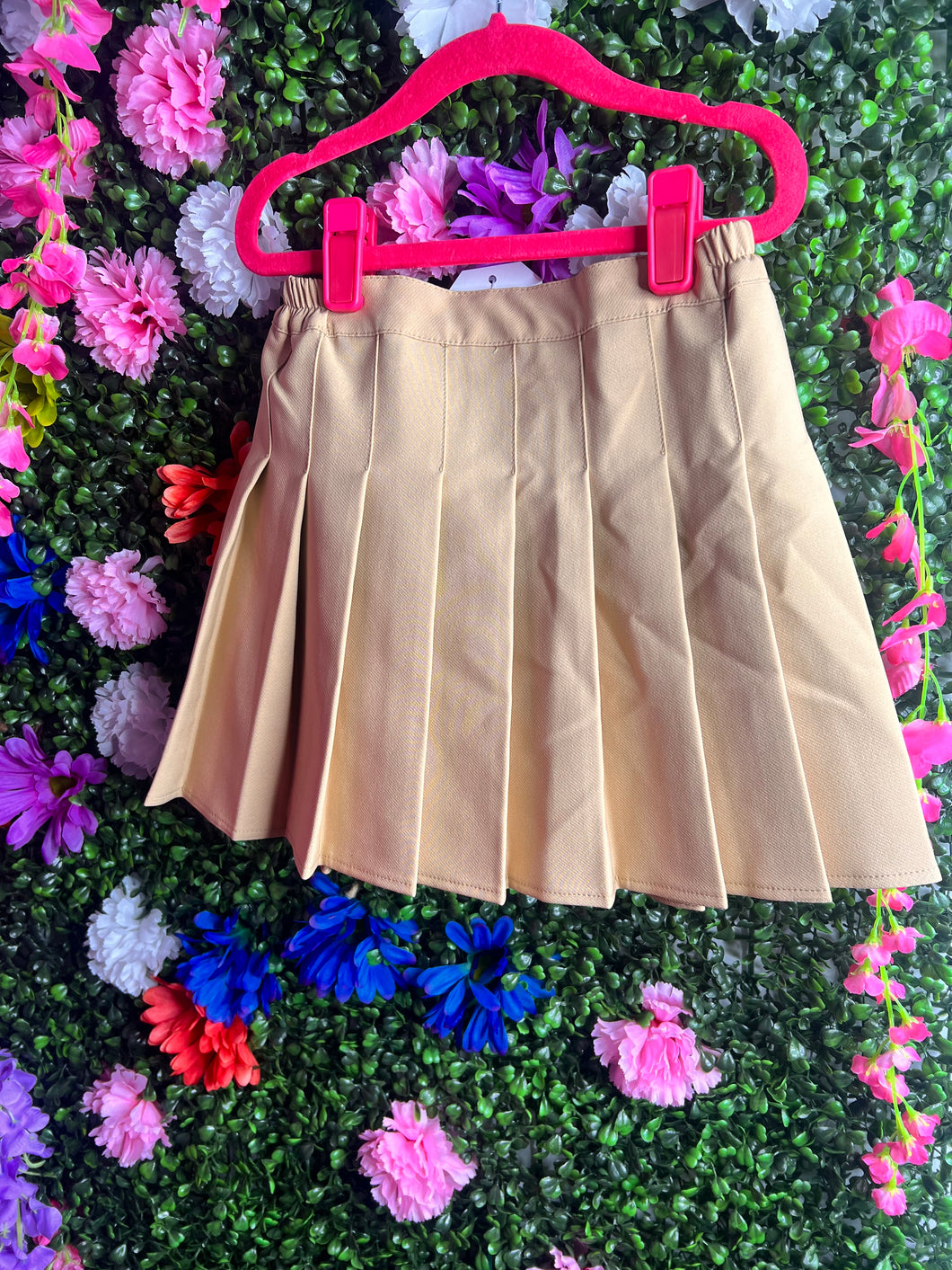 School Girl pleats  khaki 3T-13