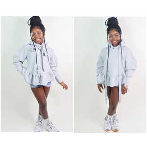 Tabby Grey Hoodie 5-12