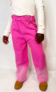 PINK 2 TONE TROUSERS 4-12