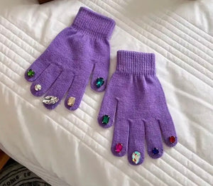 Jeweled Out Gloves 6 and up