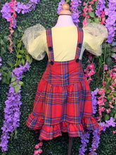 Load image into Gallery viewer, Plaid Vest Dress 2T-8
