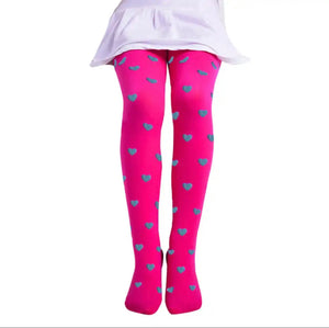 PINK HEART TIGHTS ((Colors)) 3-10