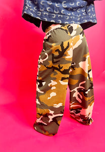 MY WAY CAMOUFLAGE WIDE LEG JOGGERS 5--13