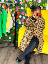 Load image into Gallery viewer, CHEETAH-LICIOUS TRENCH JACKET 4-8
