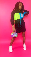 Load image into Gallery viewer, Swoosh Neon Hoodie Dress 4-12
