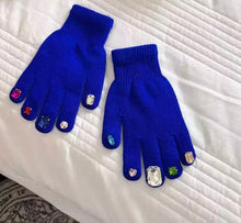 Load image into Gallery viewer, Jeweled Out Gloves 6 and up
